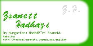 zsanett hadhazi business card